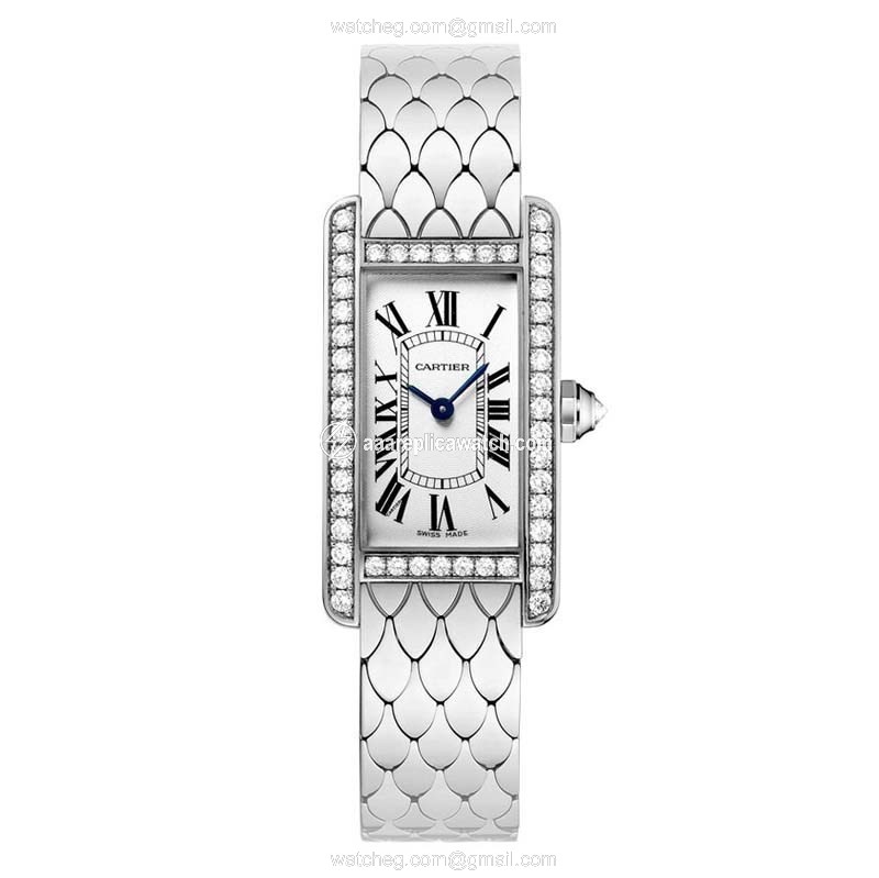 Cartier WB710009 Tank Ladies Quartz 18K White Gold Rhodium-finish watch Cartier WB710009 Tank Ladies Quartz 18K White Gold Rhodium-finish watch
