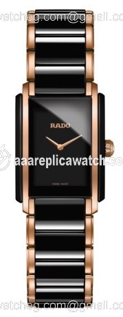 Rado R20612152 Integral Ladies Quartz black high-tech ceramic and rose PVD gold colored watch Rado R20612152 Integral Ladies Quartz black high-tech ceramic and rose PVD gold colored watch