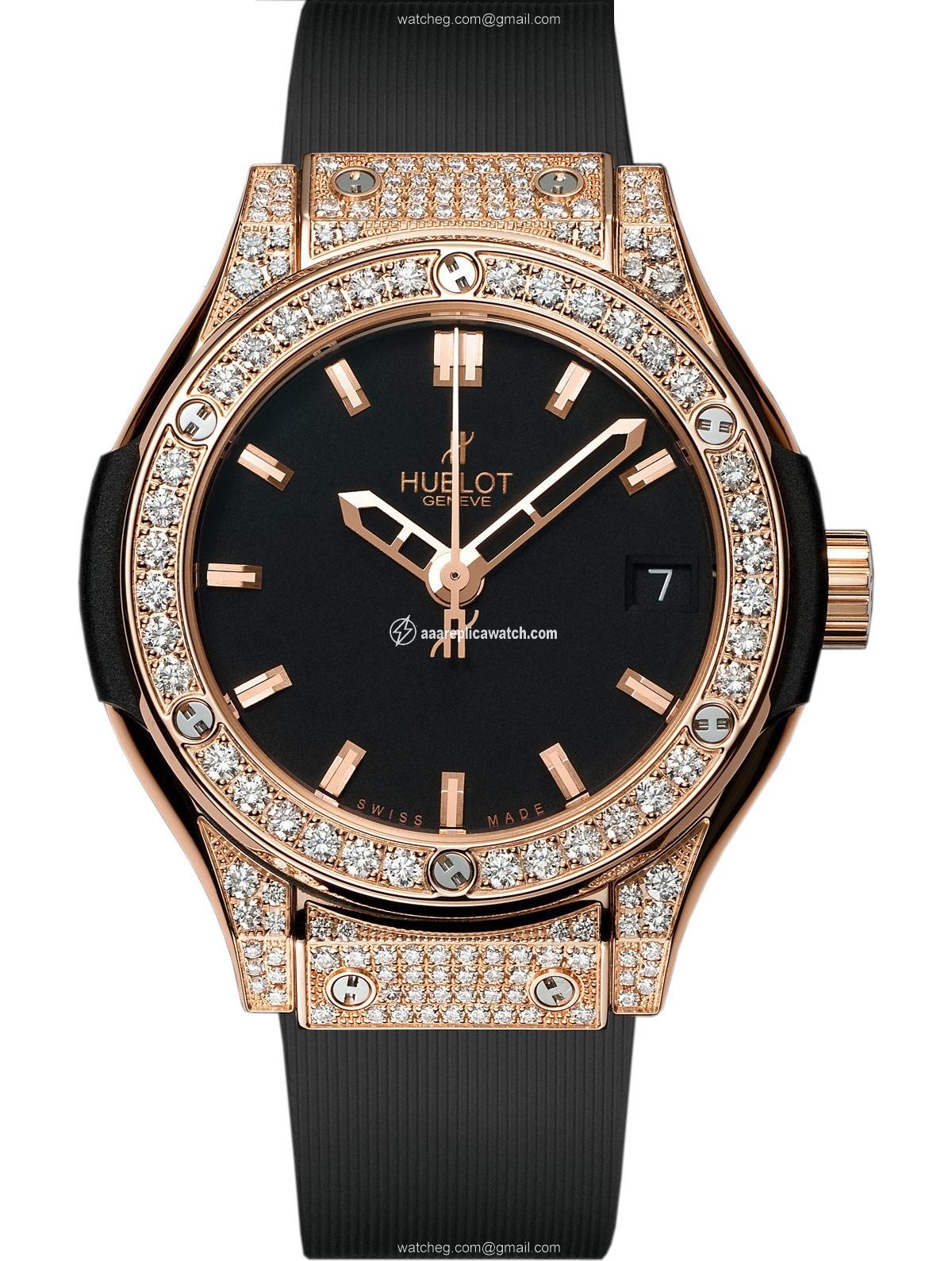 Hublot 581.OX.1180.RX.1704 Ladies Quartz 18 Carat Rose Gold and Diamonds watch Hublot 581.OX.1180.RX.1704 Ladies Quartz 18 Carat Rose Gold and Diamonds watch