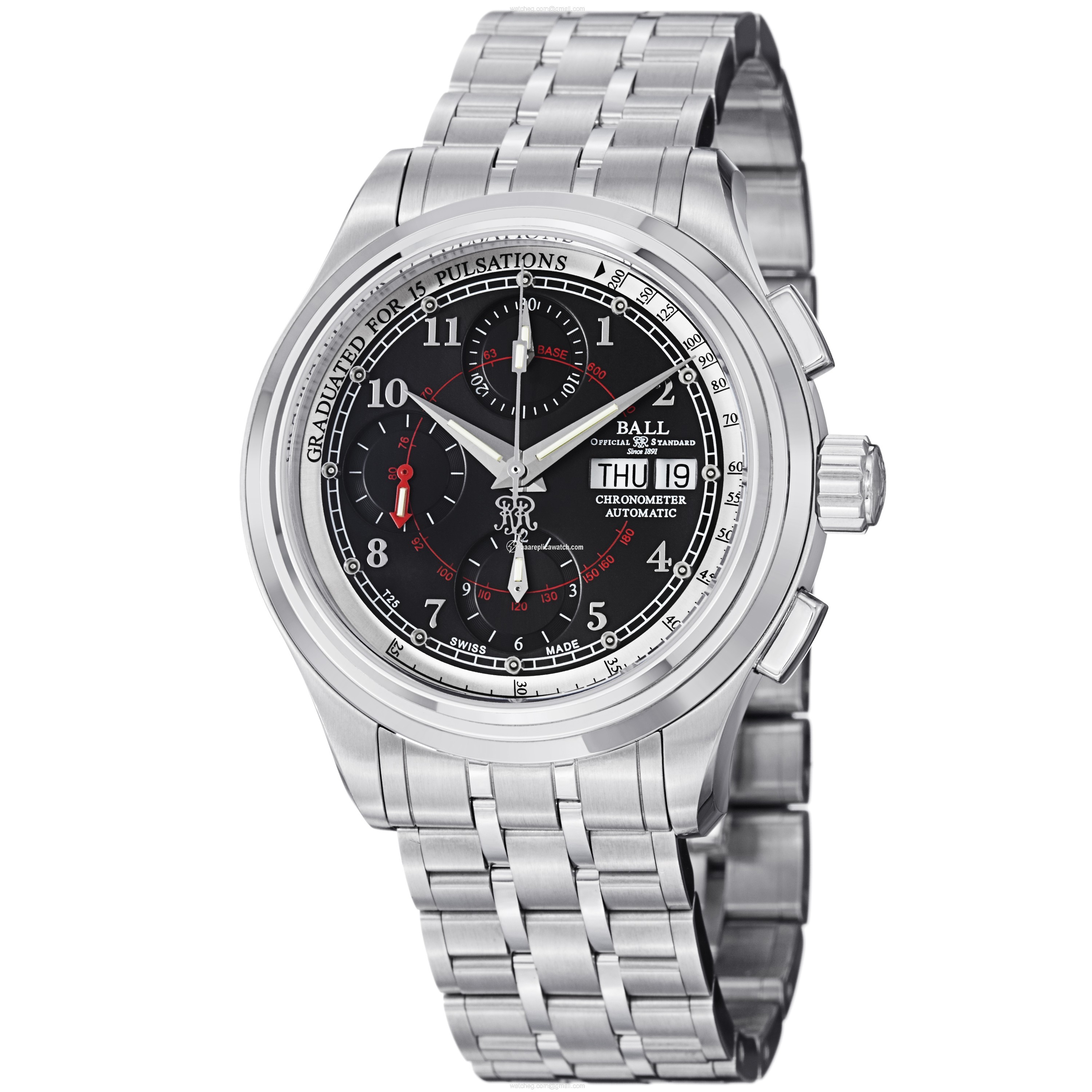 Ball CM1010D-SCJ-BK Trainmaster Mens Automatic Stainless Steel watch Ball CM1010D-SCJ-BK Trainmaster Mens Automatic Stainless Steel watch