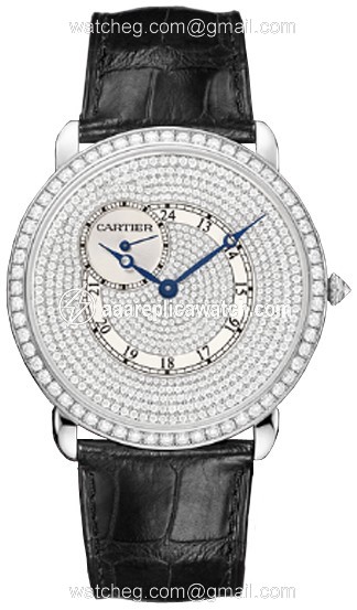 Cartier WR007003 Ronde Louis Cartier Mens Hand Wind 18 kt White Gold watch Cartier WR007003 Ronde Louis Cartier Mens Hand Wind 18 kt White Gold watch