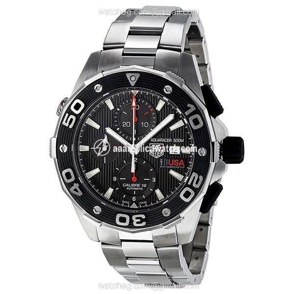 Tag Heuer 10852 Aquaracer Mens Automatic Fine-brushed stainless steel watch Tag Heuer 10852 Aquaracer Mens Automatic Fine-brushed stainless steel watch