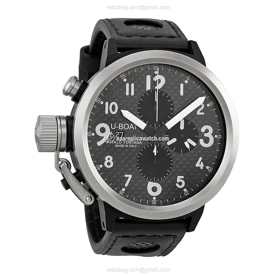 U-Boat 6120 Flightdeck Mens Automatic Black Ion-Plated Stainless-Steel watch U-Boat 6120 Flightdeck Mens Automatic Black Ion-Plated Stainless-Steel watch