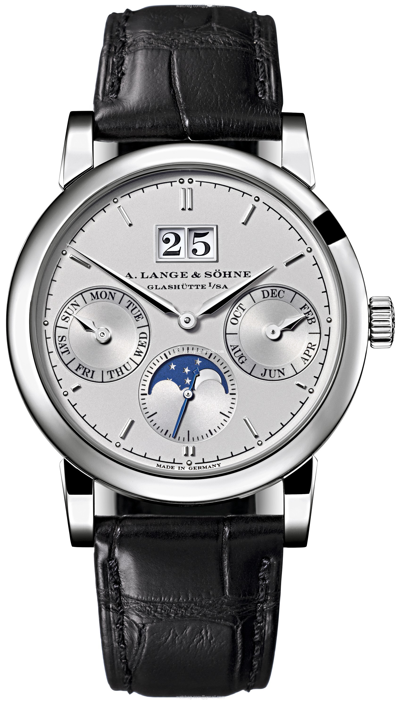 A. Lange & Sohne 330.025 Saxonia Mens Automatic Platinum watch A. Lange & Sohne 330.025 Saxonia Mens Automatic Platinum watch