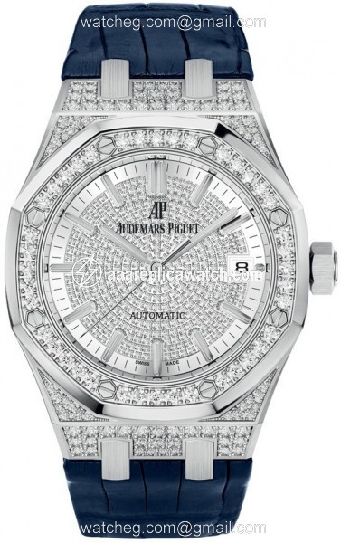 Audemars Piguet 15452BC.ZZ.D019CR.01 Royal Oak Mens Automatic 18kt White Gold Case set with Diamonds watch Audemars Piguet 15452BC.ZZ.D019CR.01 Royal Oak Mens Automatic 18kt White Gold Case set with Diamonds watch