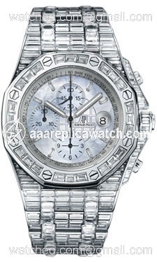 Audemars Piguet 26174BC.ZZ.8042BC.01 Royal Oak Offshore Mens Automatic Baguette Diamond-Set 18kt White Gold watch Audemars Piguet 26174BC.ZZ.8042BC.01 Royal Oak Offshore Mens Automatic Baguette Diamond-Set 18kt White Gold watch