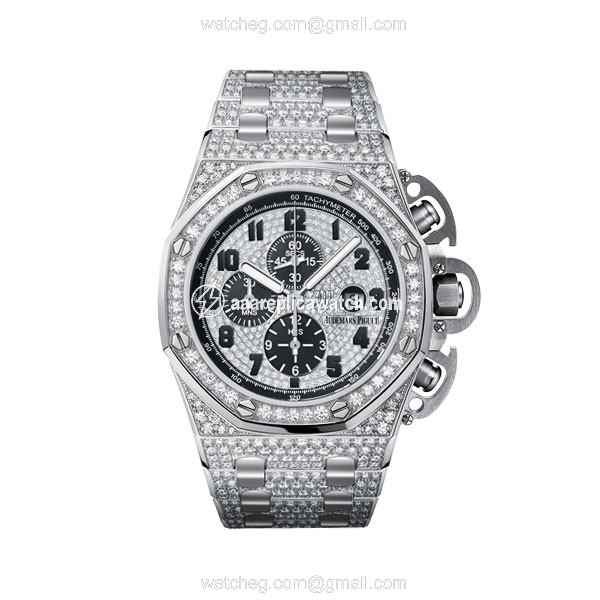 Audemars Piguet 26215BCZZ1239BC01 Royal Oak Offshore Mens Automatic 18kt White Gold Diamond watch Audemars Piguet 26215BCZZ1239BC01 Royal Oak Offshore Mens Automatic 18kt White Gold Diamond watch
