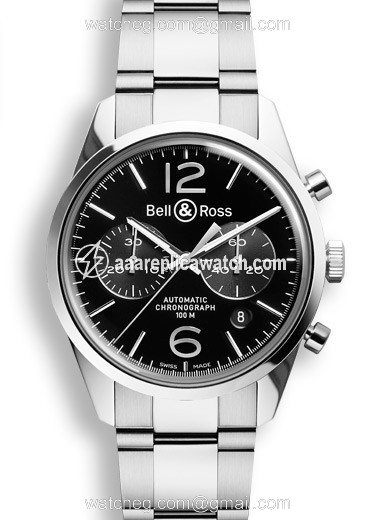 Bell & Ross BRG126-BL-ST/SST Vintage Mens Automatic Stainless Steel watch Bell & Ross BRG126-BL-ST/SST Vintage Mens Automatic Stainless Steel watch
