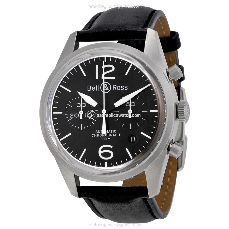 Bell & Ross BRV126-BL-ST/SCA Vintage Mens Automatic Stainless Steel watch Bell & Ross BRV126-BL-ST/SCA Vintage Mens Automatic Stainless Steel watch