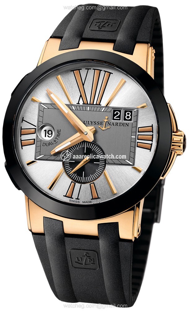 Ulysse Nardin 246-00-3-421 Executive Mens Automatic 18kt Rose Gold and Ceramic watch Ulysse Nardin 246-00-3-421 Executive Mens Automatic 18kt Rose Gold and Ceramic watch