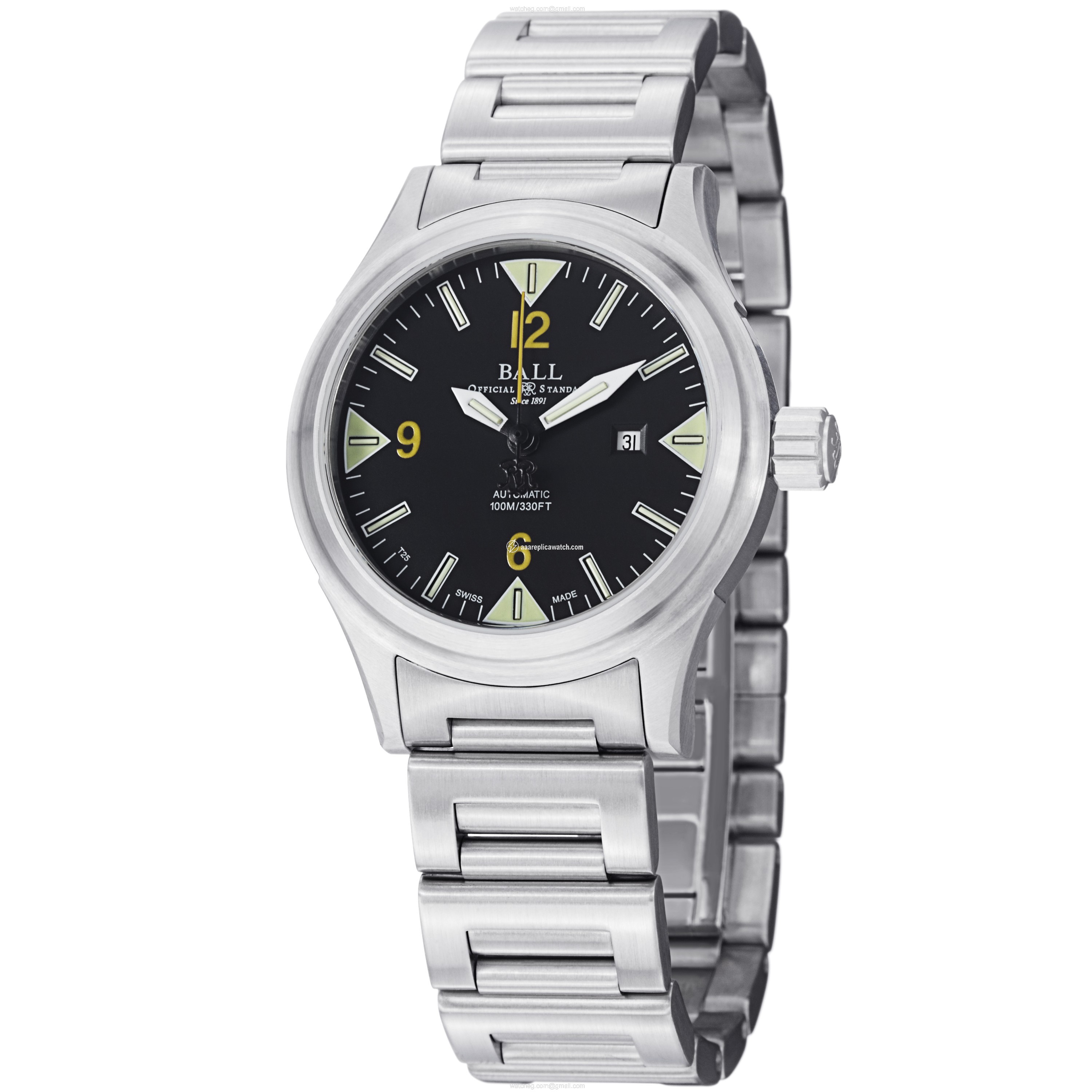 Ball NL2088D-SJ-BKYE Mens Automatic Stainless Steel watch Ball NL2088D-SJ-BKYE Mens Automatic Stainless Steel watch