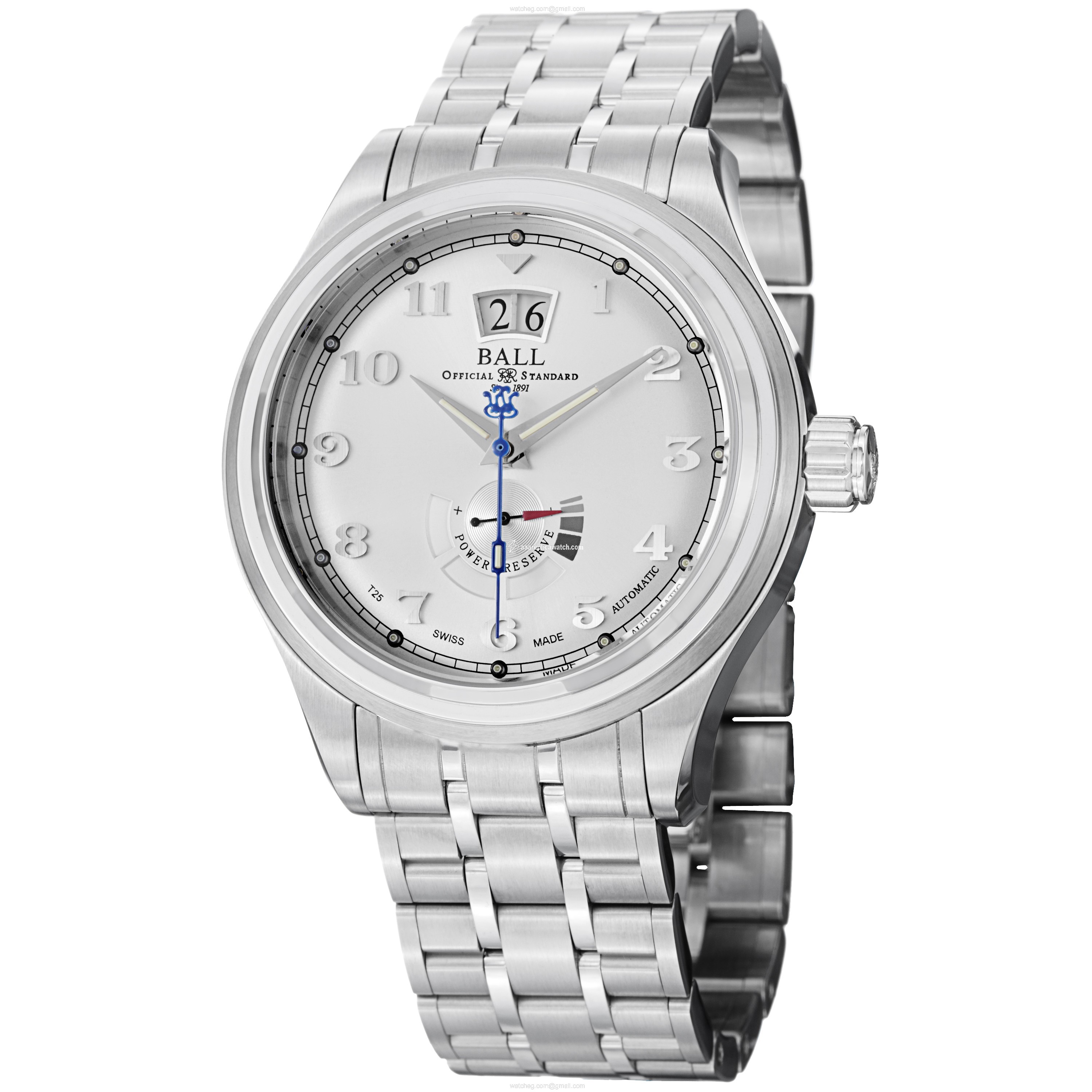 Ball PM1058D-SJ-SL Train Cleveland Mens Automatic Stainless Steel watch Ball PM1058D-SJ-SL Train Cleveland Mens Automatic Stainless Steel watch