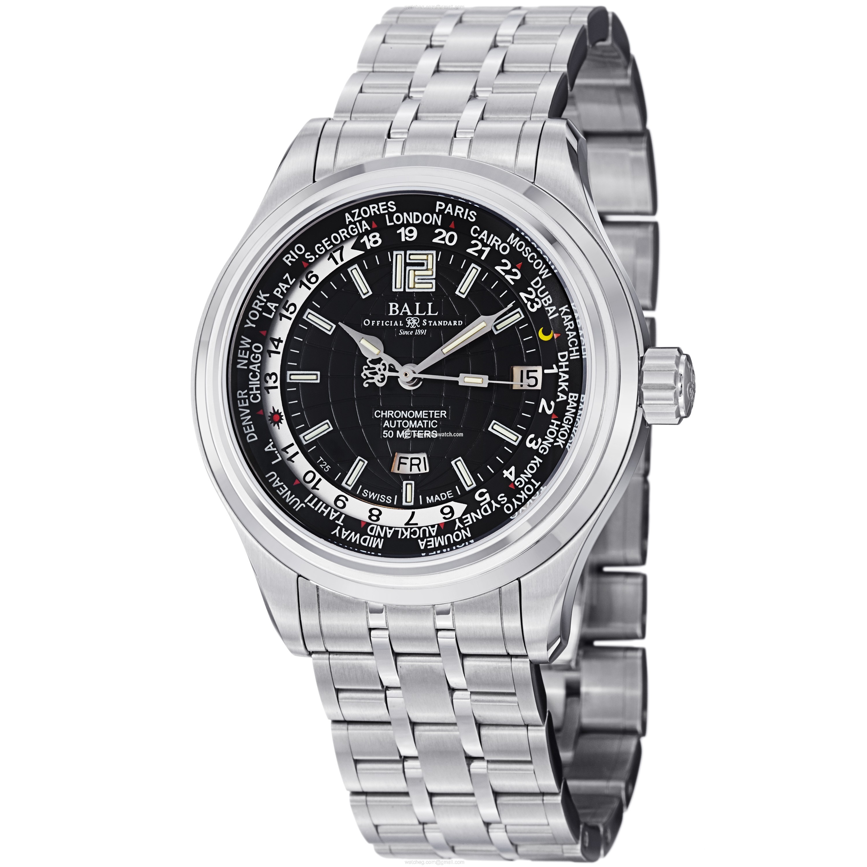 Ball GM1020D-S1CAJ-B Trainmaster Mens Automatic Stainless Steel watch Ball GM1020D-S1CAJ-B Trainmaster Mens Automatic Stainless Steel watch