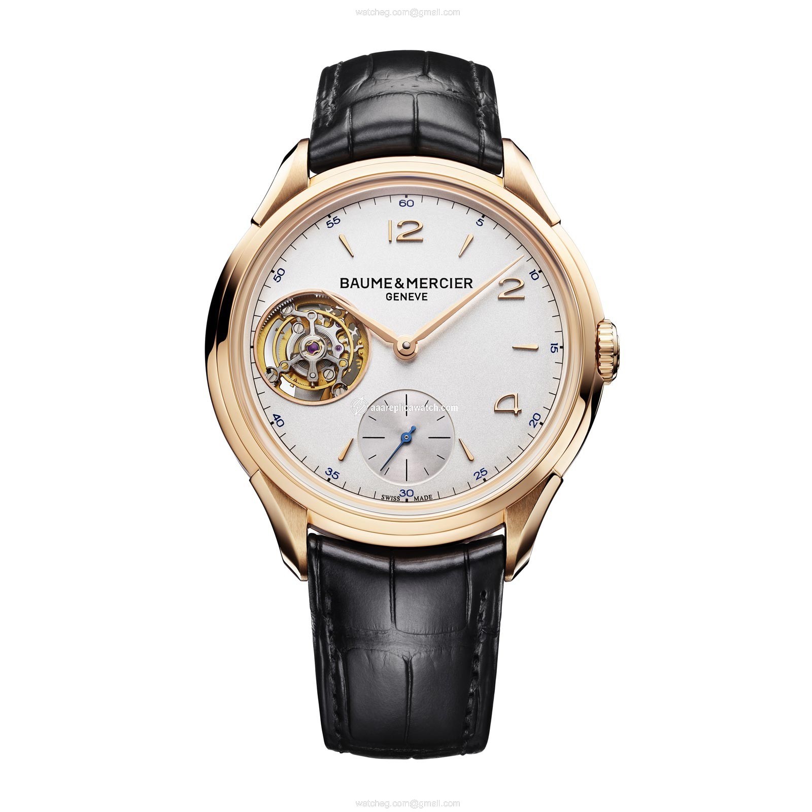 Baume et Mercier 10143 Clifton Mens Hand Wind 18Kt Rose Gold watch Baume et Mercier 10143 Clifton Mens Hand Wind 18Kt Rose Gold watch