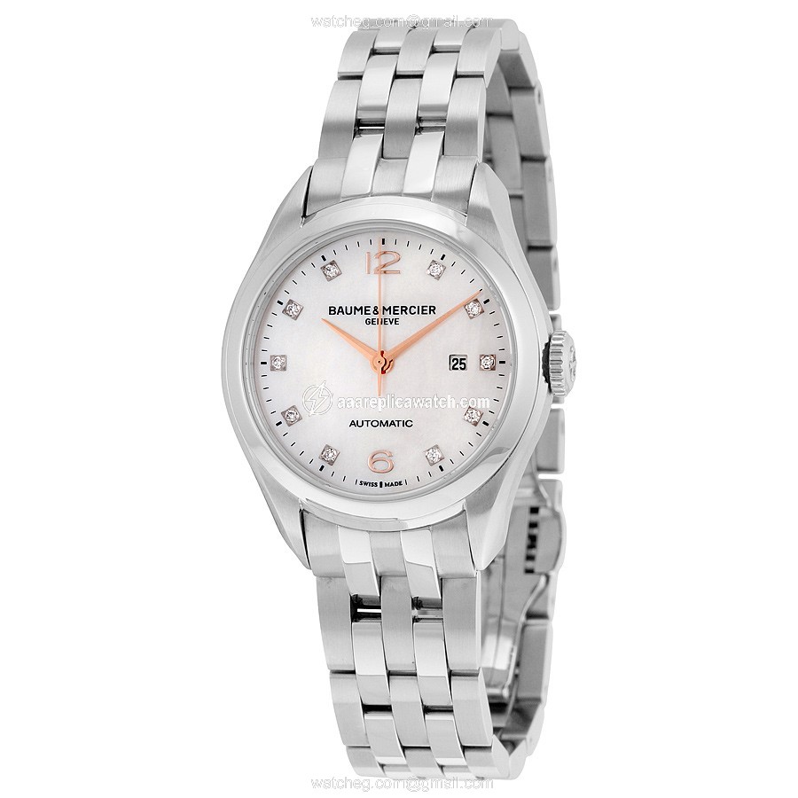 Baume et Mercier 10151 Clifton Ladies Automatic Stainless Steel watch Baume et Mercier 10151 Clifton Ladies Automatic Stainless Steel watch