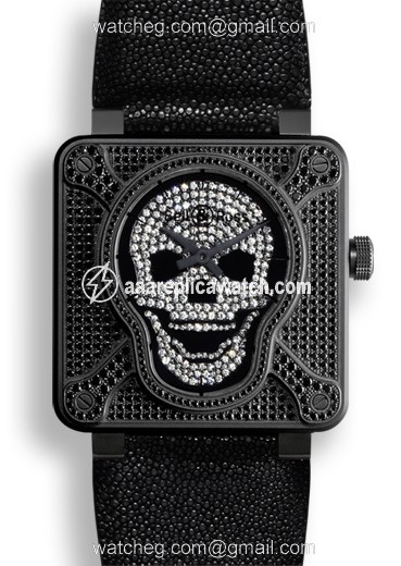 Bell & Ross BR0192-AIRBOR-FLD Aviation Mens Automatic Black PVD Matte Titanium Case set with Black Diamo watch Bell & Ross BR0192-AIRBOR-FLD Aviation Mens Automatic Black PVD Matte Titanium Case set with Black Diamo watch