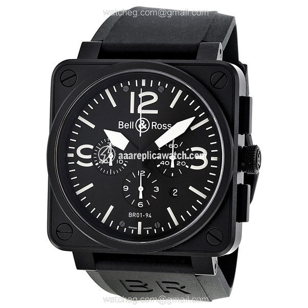 Bell & Ross BR0194-BL-CA Aviation Mens Automatic Black PVD Stainless Steel watch Bell & Ross BR0194-BL-CA Aviation Mens Automatic Black PVD Stainless Steel watch