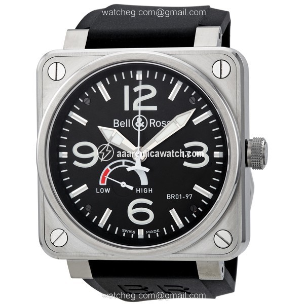Bell & Ross BR0197-BL-ST Aviation Mens Automatic Stainless Steel watch Bell & Ross BR0197-BL-ST Aviation Mens Automatic Stainless Steel watch