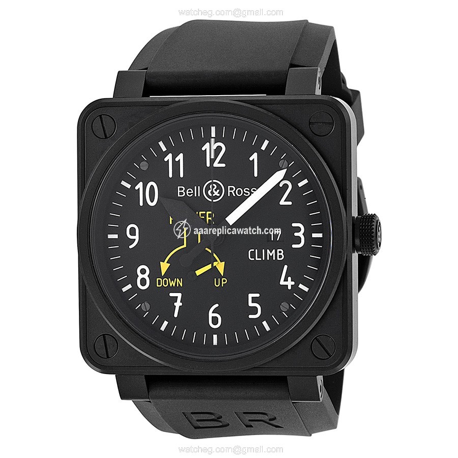 Bell & Ross BR0197-CLIMB Aviation Mens Automatic Black PVD Stainless Steel watch Bell & Ross BR0197-CLIMB Aviation Mens Automatic Black PVD Stainless Steel watch