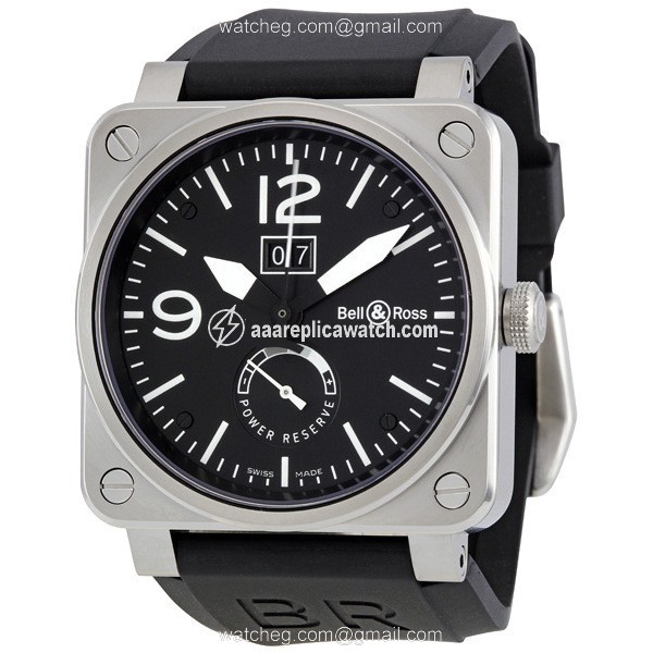 Bell & Ross BR0390-BL-ST Aviation Mens Automatic Stainless Steel watch Bell & Ross BR0390-BL-ST Aviation Mens Automatic Stainless Steel watch