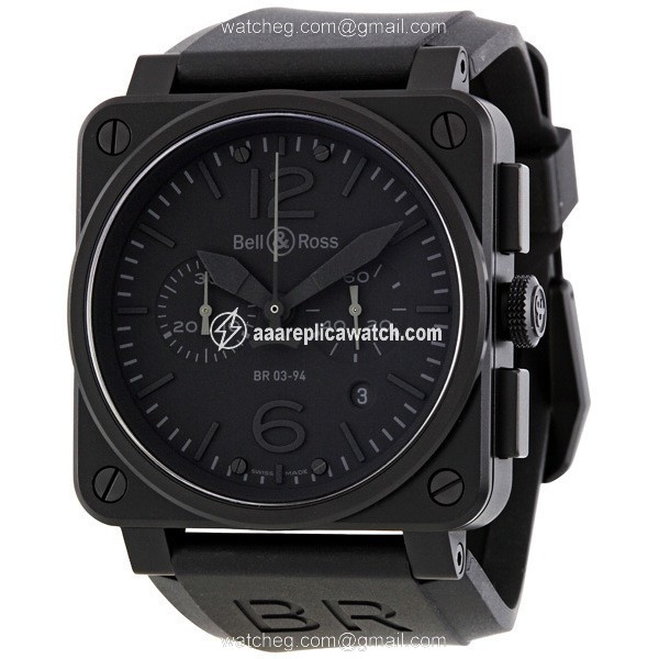 Bell & Ross BR0394 PHANTOM Aviation Mens Automatic Black PVD Steel watch Bell & Ross BR0394 PHANTOM Aviation Mens Automatic Black PVD Steel watch