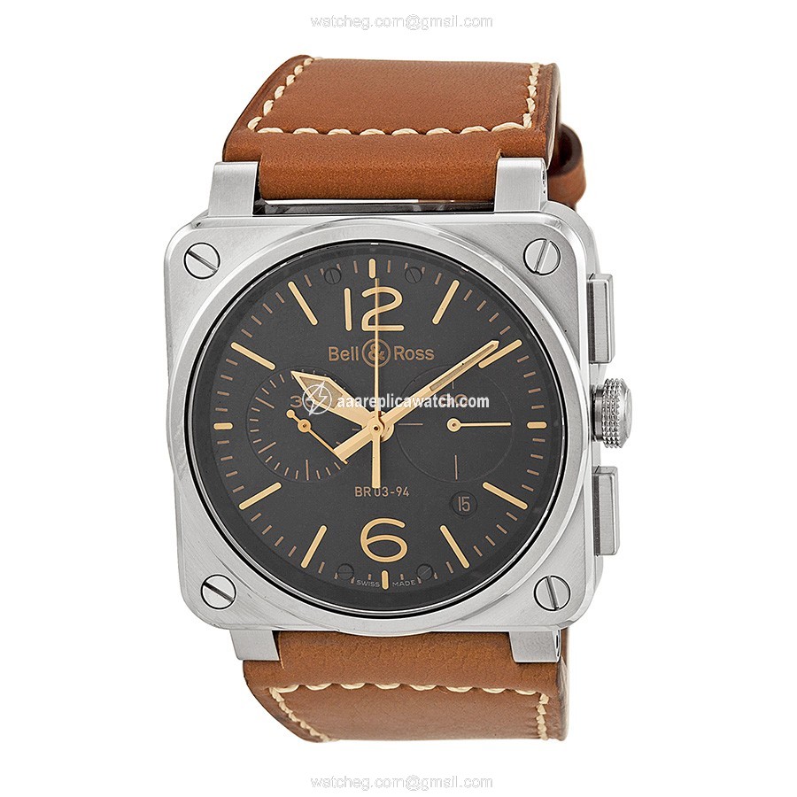 Bell & Ross BR0394-ST-G-HE/SCA Aviation Mens Automatic Stainless Steel watch Bell & Ross BR0394-ST-G-HE/SCA Aviation Mens Automatic Stainless Steel watch