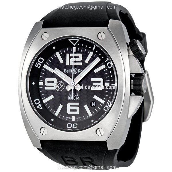 Bell & Ross BR02-ST-FIB Marine Mens Automatic Stainless Steel watch Bell & Ross BR02-ST-FIB Marine Mens Automatic Stainless Steel watch