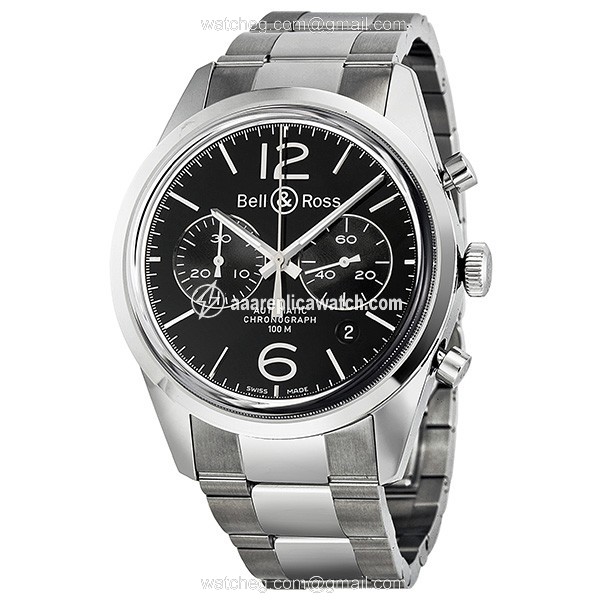 Bell & Ross BR126-OFFICER-SSB Vintage Mens Automatic Stainless Steel watch Bell & Ross BR126-OFFICER-SSB Vintage Mens Automatic Stainless Steel watch