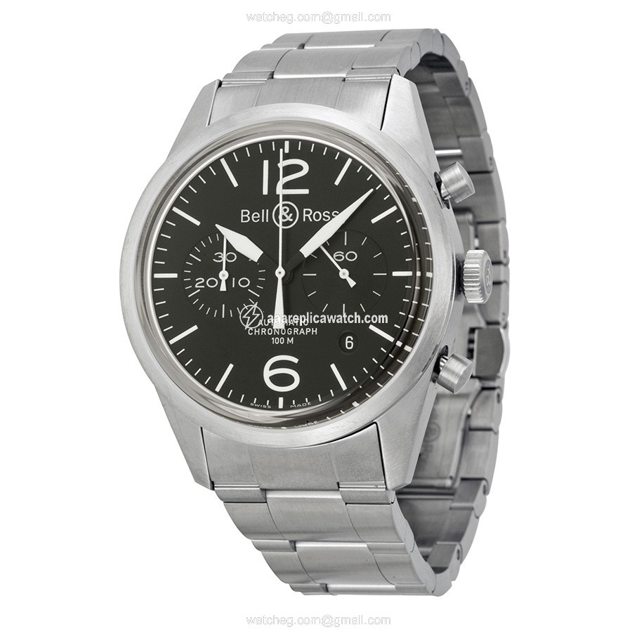Bell & Ross BR126-ORIG-BLK-SS Vintage Mens Automatic Stainless Steel watch Bell & Ross BR126-ORIG-BLK-SS Vintage Mens Automatic Stainless Steel watch