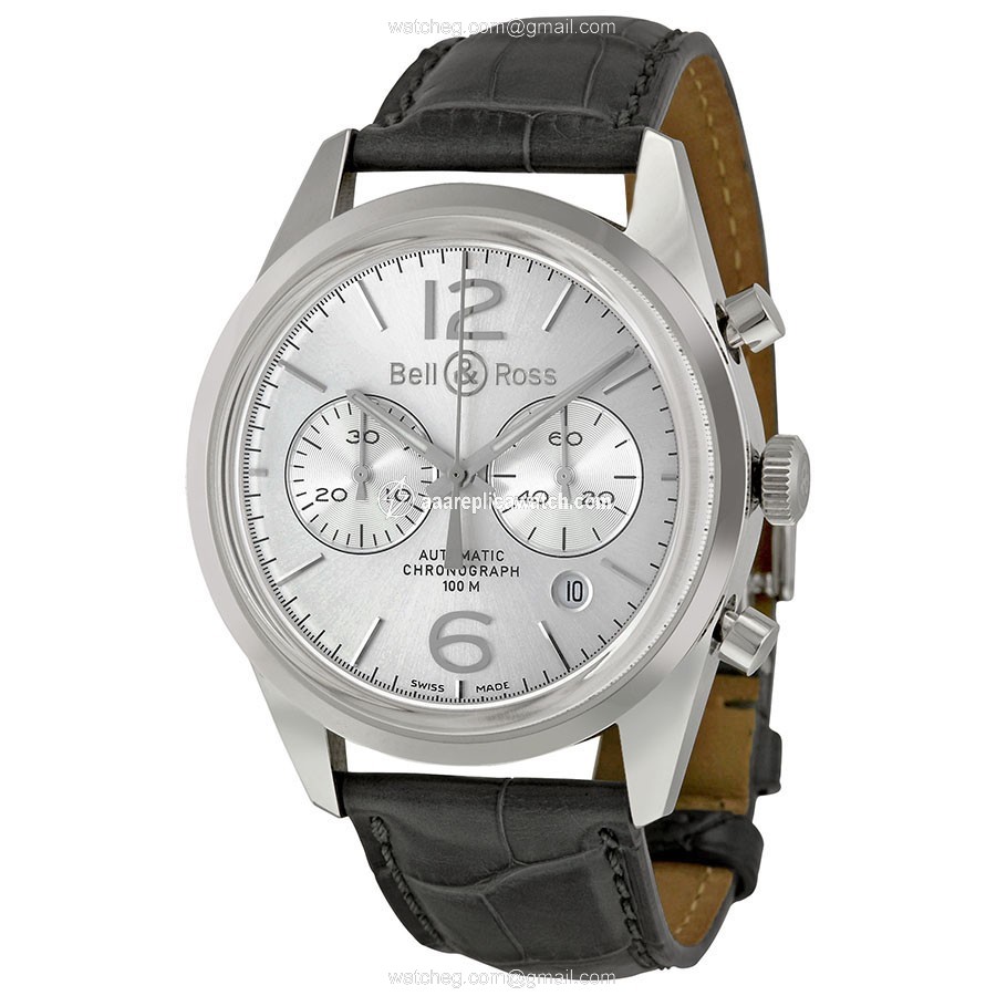 Bell & Ross BRG126-WH-ST/SCR Vintage Mens Automatic Stainless Steel watch Bell & Ross BRG126-WH-ST/SCR Vintage Mens Automatic Stainless Steel watch