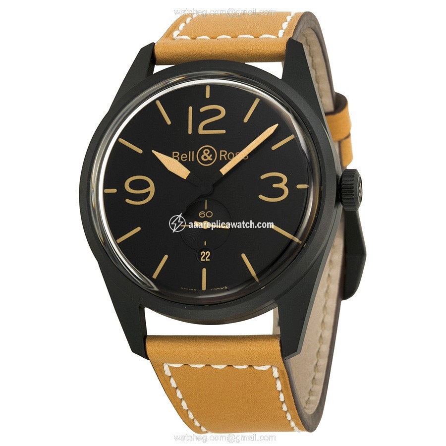 Bell & Ross BRV123-HERITAGE Vintage Mens Automatic Black PVD Stainless Steel watch Bell & Ross BRV123-HERITAGE Vintage Mens Automatic Black PVD Stainless Steel watch