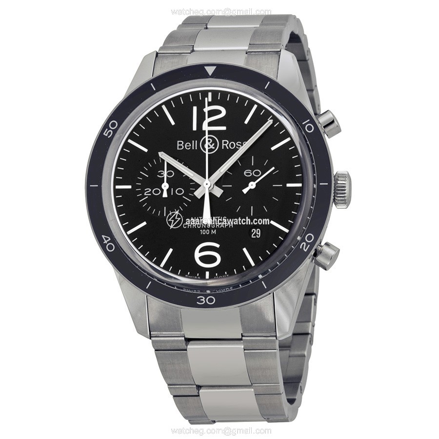 Bell & Ross BRV126-BL-BE/SST Vintage Mens Automatic Stainless Steel watch Bell & Ross BRV126-BL-BE/SST Vintage Mens Automatic Stainless Steel watch