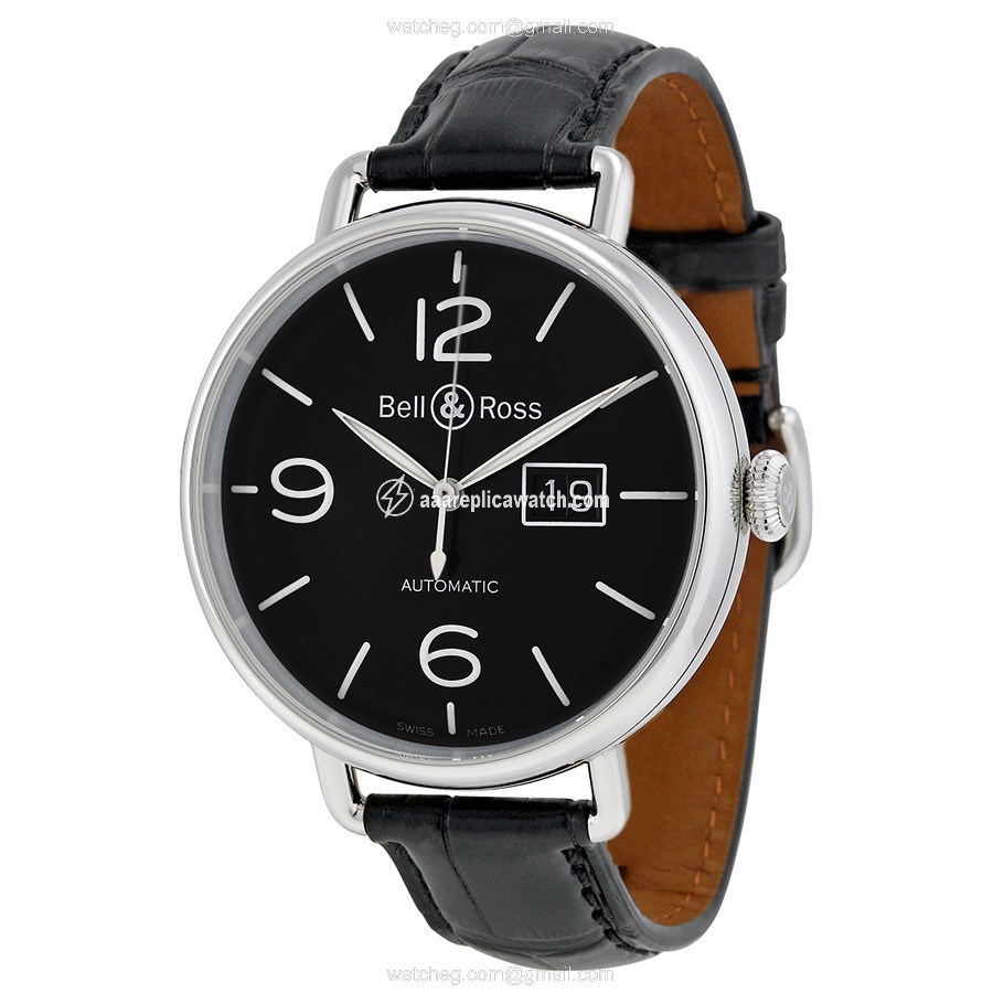 Bell & Ross BRWW196-BL-ST/SCR Vintage Mens Automatic Stainless Steel watch Bell & Ross BRWW196-BL-ST/SCR Vintage Mens Automatic Stainless Steel watch