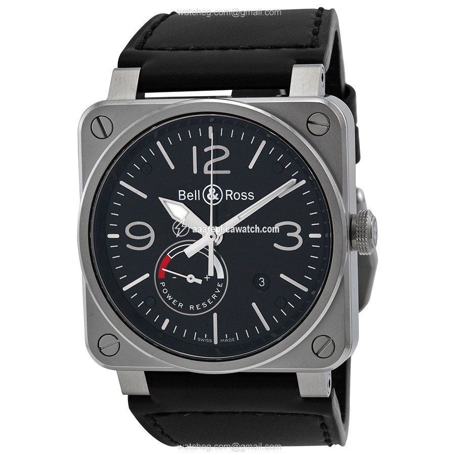 Bell & Ross BR0397-BL-SI-SCA Vintage Mens Automatic Stainless Steel watch Bell & Ross BR0397-BL-SI-SCA Vintage Mens Automatic Stainless Steel watch