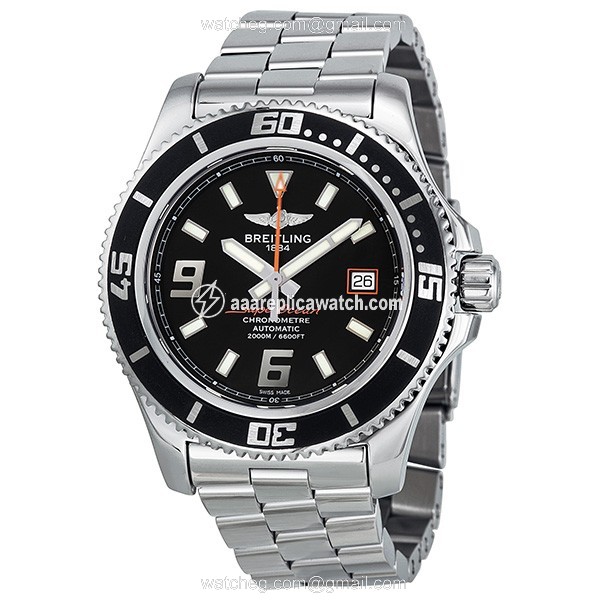 Breitling A17391A8/BA80 - 163A Superocean Mens Automatic Polished Stainless Steel watch Breitling A17391A8/BA80 - 163A Superocean Mens Automatic Polished Stainless Steel watch