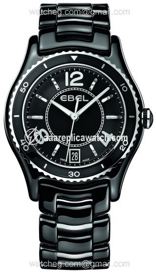 Ebel 1216142 Ladies Quartz Black Ceramic and Stainless Steel watch Ebel 1216142 Ladies Quartz Black Ceramic and Stainless Steel watch