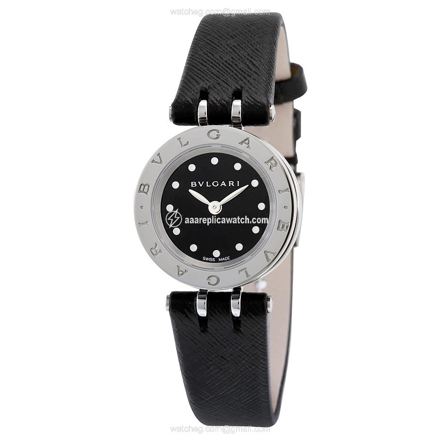 Bvlgari 102179 Ladies Quartz Stainless Steel with a black ceramic edge band watch Bvlgari 102179 Ladies Quartz Stainless Steel with a black ceramic edge band watch
