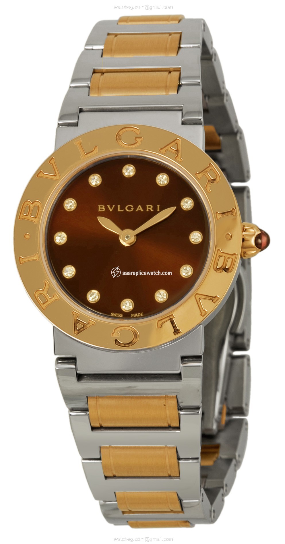 Bvlgari BBL26C11SPG-12 Ladies Quartz Stainless Steel and 18kt Rose Gold watch Bvlgari BBL26C11SPG-12 Ladies Quartz Stainless Steel and 18kt Rose Gold watch