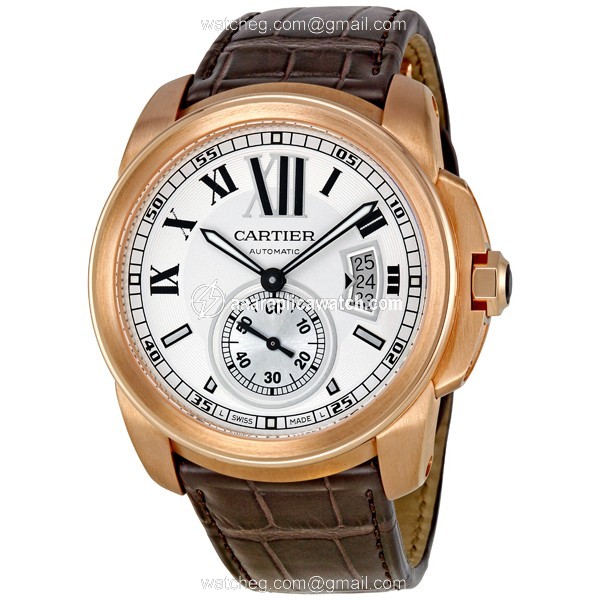 Cartier W7100009 Calibre de Cartier Mens Hand Wind 18kt Pink Gold watch Cartier W7100009 Calibre de Cartier Mens Hand Wind 18kt Pink Gold watch