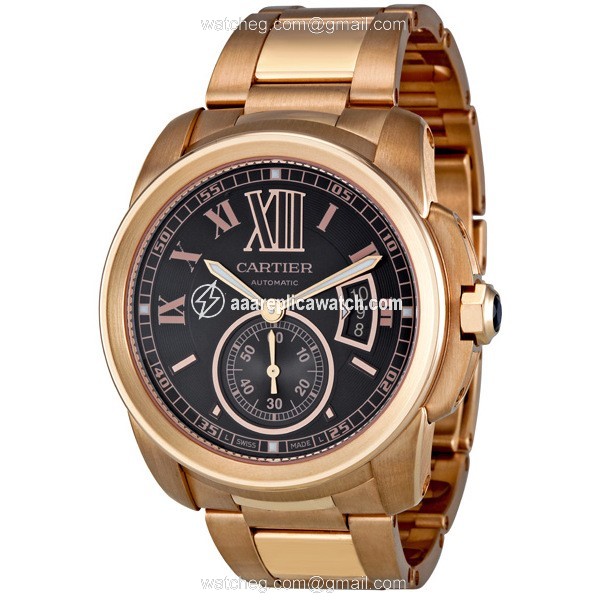Cartier W7100040 Calibre de Cartier Mens Automatic 18kt Rose Gold watch Cartier W7100040 Calibre de Cartier Mens Automatic 18kt Rose Gold watch