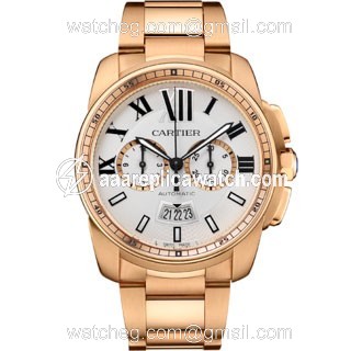 Cartier W7100047 Calibre de Cartier Mens Automatic 18kt Pink Gold watch Cartier W7100047 Calibre de Cartier Mens Automatic 18kt Pink Gold watch