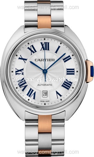 Cartier W2CL0002 Cle Mens Automatic Stainless Steel and 18K Rose Gold watch Cartier W2CL0002 Cle Mens Automatic Stainless Steel and 18K Rose Gold watch
