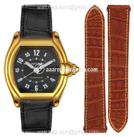 Cartier W62003V2-BLK Roadster Mens Automatic 18k Yellow Gold watch Cartier W62003V2-BLK Roadster Mens Automatic 18k Yellow Gold watch