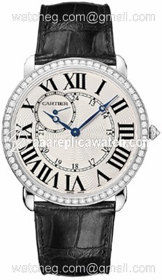 Cartier WR007002 Ronde Louis Cartier Mens Hand Wind 18 kt White Gold watch Cartier WR007002 Ronde Louis Cartier Mens Hand Wind 18 kt White Gold watch