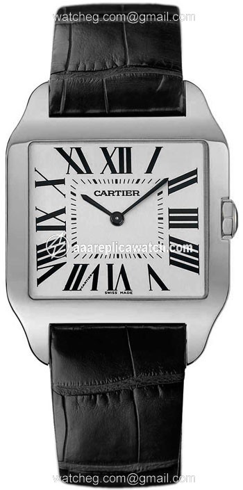Cartier W2007051 Santos de Cartier Mens Hand Wind 18kt White Gold watch Cartier W2007051 Santos de Cartier Mens Hand Wind 18kt White Gold watch