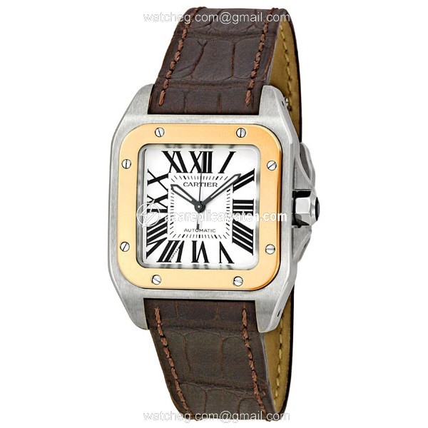 Cartier W20107X7 Santos de Cartier Unisex Automatic 18kt Rose Gold and Stainless Steel watch Cartier W20107X7 Santos de Cartier Unisex Automatic 18kt Rose Gold and Stainless Steel watch