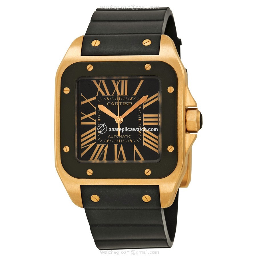 Cartier W20124U2 Santos de Cartier Mens Automatic 18kt Rose Gold watch Cartier W20124U2 Santos de Cartier Mens Automatic 18kt Rose Gold watch