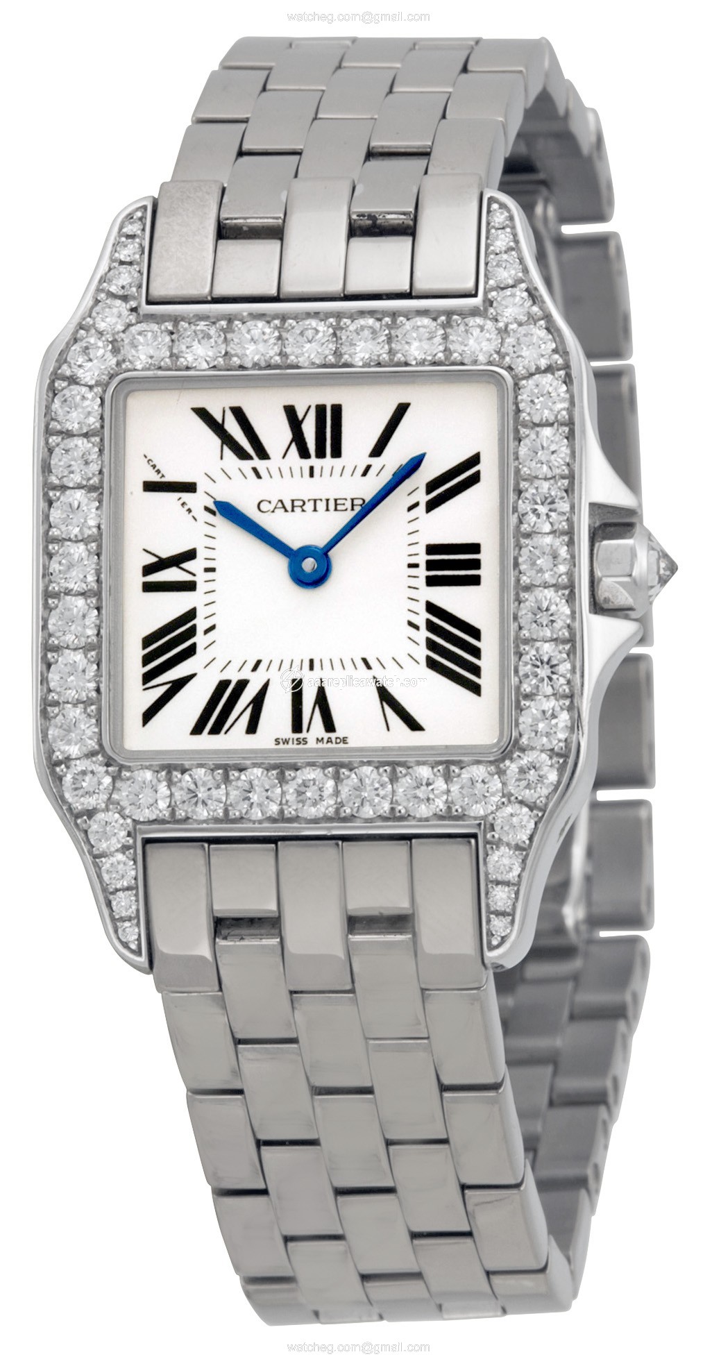 Cartier WF9004Y8 Santos de Cartier Ladies Quartz 18kt White Gold watch Cartier WF9004Y8 Santos de Cartier Ladies Quartz 18kt White Gold watch