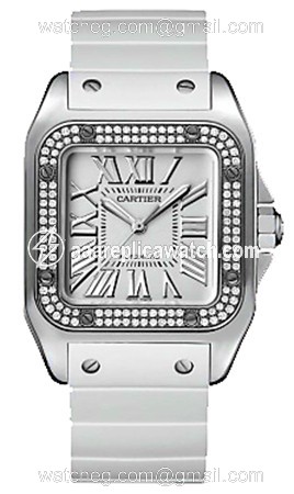 Cartier WM50460M Santos de Cartier Ladies Automatic 18kt White Gold watch Cartier WM50460M Santos de Cartier Ladies Automatic 18kt White Gold watch