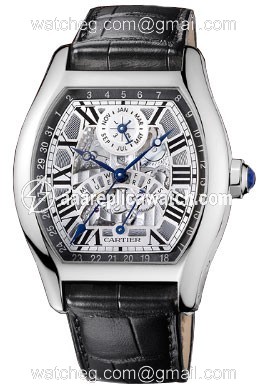 Cartier W1580048 Tortue Mens Automatic 18 kt White Gold watch Cartier W1580048 Tortue Mens Automatic 18 kt White Gold watch